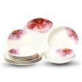 Villeroy & Boch Porcelain China Dinnerware Set - Service for 4 Porcelain/Ceramic in Red/White | Wayfair 10-4287-7053