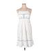 The Children's Place Casual Dress - Mini Square Sleeveless: White Dresses - Women's Size 14
