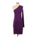 Rachel Pally Casual Dress - Sheath Open Neckline Long sleeves: Purple Solid Dresses - Women's Size Small