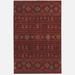 Red 118 x 79 x 0.375 in Area Rug - Bungalow Rose Rectangle Maelana Wool Area Rug Wool | 118 H x 79 W x 0.375 D in | Wayfair