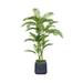 Vintage Home 78.57" Artificial Palm Tree in Planter Plastic in Black | 78.57 H x 52 W x 52 D in | Wayfair VHX112240