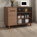 Corrigan Studio® Albro 47.24" Wide 1 Drawer Sideboard Wood in Brown | 35.04 H x 47.24 W x 16.73 D in | Wayfair 4CEB9B477A9E4B83A8EE04F8EFC5229B