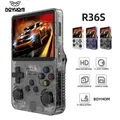 BOYHOM R36S Console per videogiochi portatile retrò Sistema Linux Schermo IPS da 3,5 pollici R35s Pro Lettore video tascabile portatile Giochi da 64 GB