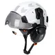 CE Construction Safety Helmet With Visor Built In Goggles Earmuffs For Engineer ABS Hard Hat