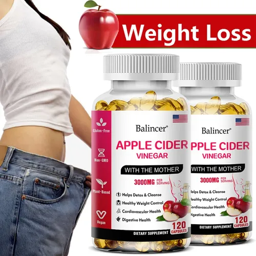 Ballen presse Apfel essig Kapseln verbrennen Fett Appetit zügler gesunde Gewichts verlust Detox