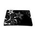 Black and White Floral Colored 1 X Standard 7 x 9 Rectangle Non - Slip Rubber Mouse Pad