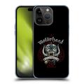 Head Case Designs Officially Licensed Motorhead Graphics Ace Of Spades Dog Soft Gel Case Compatible with Apple iPhone 15 Pro Max