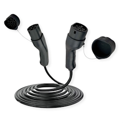 ROLINE E-Auto Ladekabel Typ2, 1-phasig, 250VAC (1P+N+E), 32 A, 7,4 kW, 7,5 m Image