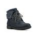 Wide Width Women's Duena Bootie by Cliffs in Navy Fabric Fleece (Size 8 W)