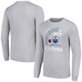 Men's Starter Heather Gray Edmonton Oilers Arch City Theme Graphic Long Sleeve T-Shirt