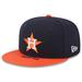 Men's New Era Navy/Orange Houston Astros On Deck 59FIFTY Fitted Hat