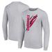 Men's Starter Heather Gray Arizona Cardinals Color Scratch Long Sleeve T-Shirt