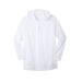 Men's Big & Tall Gauze Pullover Hoodie by KingSize in White (Size L)