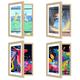 4 Pack Kids Art Frames Front Opening A4, Childrens Artwork Display Storage Frame Changeable, Child Multiple Picture Frame Drawing Hanging Art, Hold 150 PCS, Walnut