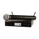 Shure BLX24R/B58 UHF Wireless Mikrofonsystem für Kirche, Karaoke, Gesang - 14 Stunden Batterielaufzeit, 100m Reichweite | BETA 58A Handheld-Gesangsmikrofon, Einzelkanal-Rack-Mount-Empfänger | K3E Band