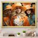 Everly Quinn Orange Fashion Hat Women I Framed On Canvas Print Canvas, Cotton | 12 H x 20 W x 1 D in | Wayfair F893F404212745EA8B850945092EF48B
