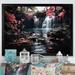 Loon Peak® Peach Tree Waterfall Natures Elegance II - Print on Canvas Metal | 30 H x 40 W x 1.5 D in | Wayfair A83341B937544C81B01C5C8D9BCD7DC3