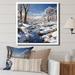 Loon Peak® Winter River Natures Fountain - Print on Canvas Canvas, Cotton in White | 36 H x 36 W x 1.5 D in | Wayfair