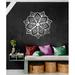 Bungalow Rose Mandala Abstract Wall Hanging Decor, Creative Floral Wall Art Home Decoration in Gray | 41 H x 42 W x 0.5 D in | Wayfair