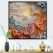World Menagerie Cream Astrology Nebula Marble V - Abstract Shapes Wall Decor Canvas, Cotton | 30 H x 30 W x 1 D in | Wayfair