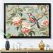 Red Barrel Studio® Chinoiserie w/ Birds & Peonies XII - Floral Canvas Wall Art Canvas, Cotton | 16 H x 16 W x 1 D in | Wayfair