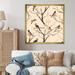 Red Barrel Studio® Little Birds On The Tree Branches IX - Animals Canvas Print Canvas, Cotton in White | 36 H x 36 W x 1.5 D in | Wayfair