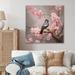 Red Barrel Studio® Bluebird On Blossom Cherry III redCanvas, Cotton | 24 H x 24 W x 1 D in | Wayfair 10E106835C9A40728E20AF3664BEBC45