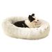 Tucker Murphy Pet™ Pet Bed Soft Sofa w/ Washable Removable Cover Anti-Slip Bottom Polyester in Black | 21.7 H x 30 W x 7.1 D in | Wayfair