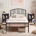 Winston Porter 3 Piece Bedroom Set Metal in Black | Twin | Wayfair F4C9A0534D574F449AB8F03AAEEF3231