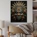 Bungalow Rose Madoc African Tribal Yoruba Mask On Wood Print Wood in Brown | 20 H x 10 W x 0.78 D in | Wayfair 4B66DC22427843A9824F54E2A2B99E11