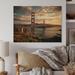 Latitude Run® Guelph Golden Hour at the Golden Gate I - Unframed Print on Wood in Blue/Brown/Green | 10 H x 20 W x 0.78 D in | Wayfair