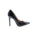 Taylor Says Heels: Pumps Stiletto Cocktail Black Print Shoes - Women's Size 6 1/2 - Pointed Toe