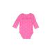 Child of Mine by Carter's Long Sleeve Onesie: Pink Bottoms - Size 3-6 Month