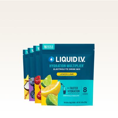 Liquid I.V. 16-Pack Best Seller's Variety Pack Hydration Multiplier® - Hydrating Powdered Electrolyte Drink Mix Packet - Electrolyte Drinks