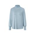 Blusenshirt mit Stehkragen, rauchblau