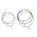 6 String Electric Guitar String Amplifier Strings for Musical Instruments Guitar Bass (Silver)