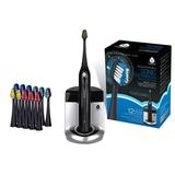 Pursonic S450 Deluxe Plus Sonic Rechargeable Toothbrush With Built In Uv Sanitizer And Bonus 12 Brush Heads Included Black 1.25 Pound