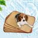 TUTUnaumb Cooling Mat for Dogs Rattan Woven Summer Pet Sleeping Cool Pad Pet Cushions Summer Fast Cooling Cushion Fine Cushion And Pet Mat Classic Vintage Style Office Cushion 15.74*19.68IN-Brown-M