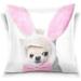 Hidove Chihuahua Dog in Easter Costume Velvet Oblong Lumbar Plush Throw Pillow Cover/Shams Cushion Case - 18 x 18 - Decorative Invisible Zipper Design for Couch Sofa Pillowcase Only