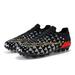 Men s Soccer Shoes Comfortable Athletic Soccer Cleats Professional Spikes Lowtop Soft touch Black 39