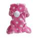 ASFGIMUJ Dog Clothes Girl Dog Plush Clothes 4 Leg Wear Buttons Rainbow Star Dot Printed Warm Winter Hooded Outerwear Little Boys Puppy