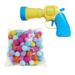 Cat Toy Ball Launcher Set 50 Cat Pompom Ball and 1 Cat Ball Toy Launcher Interactive Launch Ball Toys Silent Plush Elastic Cat Ball Toys Interactive Cat Toys for Your Cat