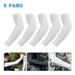 jiayin 5/10 Pairs UV Sun Protection Cooling Arm Sleeves Long Sun Protective Sleeves for Men Women For Cycling Golf Hiking Outdoors Sports Running Fishing 5 Pairs White