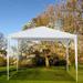 oicmln Canopy 10 x 10 Canopy Tent Gazebo with Dressed Legs White