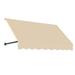 Awntech 7.375 ft Dallas Retro Fixed Awning Acrylic Fabric Tan