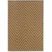 HomeRoots 2 x 4 ft. Tan Geometric Stain Resistant Indoor & Outdoor Rectangle Area Rug - Tan - 2 x 4 ft.