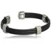 Trio Cable Black & Satin Stainless Magnetic Wristband - Small & Medium