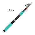 LADAEN Portable Telescopic Fishing Rod Tight Rod Section Angling Equipment for Underwater Fishing Use 2.1