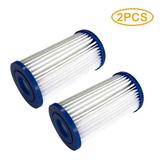 Pool Filters Size A or C 2 Pack Pool Replacement Filter Cartridge Type A/Type C Filters for Intex Easy Set Pool Filter Pumps Daily Care
