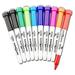 Assorted small dry erase markers with erasers- 10 pack colored markers -